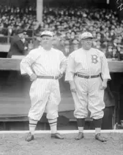 John Mcgraw With Wilbert Robinson 1922 OLD BASEBALL PHOTO