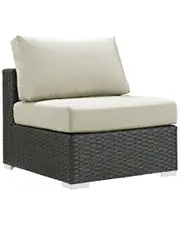 Modway Outdoor Sojourn Outdoor Patio Fabric Sunbrella Armless Chair