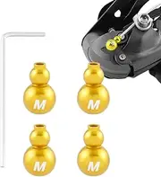 Biking Cable End Tips - 4X Shift Cable Covers with Wrench | Wire End Crimps, Aluminum Alloy Shifter Inner Cord Tip Cover