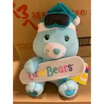 彩虹熊 娃娃 玩偶 滑板熊