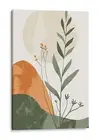 Abstract Botanical Art Canvas Print, Floral Home Decor Wall Art