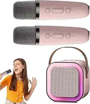 Speaker with Microphone - Portable PA System Voice Amplifier Wireless Microphone and Speakers - Small Guitar Amplifier, Powerful Karaoke Machine for Mother's Day