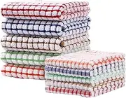 Tea Towels | 10X Cotton Kitchen Dish Towels Absorbent | 15.75x11.02 inches Ultra Soft Cotton Cloth, Quick-Drying Flour Sack Dish Towels for Countertop Dish Cutlery