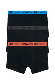 [Bonds] Bonds Men's Cotton X-Temp Trunk 3 Pack Size: Medium, Moisture-Wicking M Multicolor