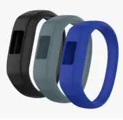 Set Of 3 Garmin Vivofit Jr 2/3 Replacement Silicon Bands Large Size - New