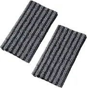 2 PCS Exfoliating Washcloth Towels, Body Scrubber Exfoliator Cleansing Towel, Exfoliating Shower Towel, Resistant Exfoliating Washcloth for All Skin Types, Japanese Scrubber Washer for Shower (STRIPE)