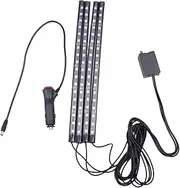MOLUCKFU Led Car Lights Sound Activated Atmosphere Lamp for Vehicle Interior 18 Led Bulbs Car Light Decor 7 Colors Wireless Control