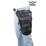 Premium Concealed Carry Leather Thigh Bag w/ Multi Compartments and Gun Pocket