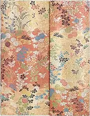 Kara-ori (Japanese Kimono) Ultra Unlined Journal: Hardcover, 120 gsm, ribbon marker, memento pouch, wrap closure
