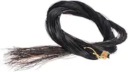 Violin Bow Hair Horsehair for Full Size 4/4 Violin Bow Natural Black