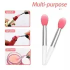 2x Silicone Lip Brush Blender Lipstick Gloss Concealer Smooth Applicator Tool AU