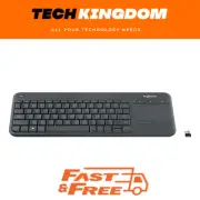 Logitech K400+ Wireless Keyboard w/ Touchpad, Unifying Receiver, Black