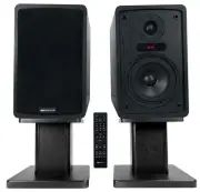 Rockville ELITE-5B 5.25" Black Computer Speakers w/Bluetooth + Desktop Stands