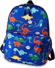 [Topways] Mini Dinosaur Kids Backpack, Boys Girl Toddler Bag Kindergarten Canvas Rucksack, Holiday Travel Bookbag Outdoor Daypack for 3-6 Year Old