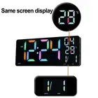 Sleek 39CM Large Screen Wall Clock Featuring RGB Color Change Technology