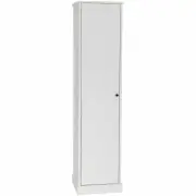 Tivoli 1-Door Multi Purpose Cupboard 5-Tier Shelves Storage Cabinet Tallboy - White