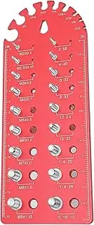 Nut And Bolt Checker, Thread Pitch Gauge, Bolt Size Identifier 20x8x1cm/7.87x3.15x0.39 Inches Compact And Easy To Use For Construction Work, Home Use, Different Working Locations
