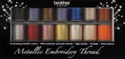 Brother 14 Spool Metallic Machine Embroidery Thread Set MTPK14