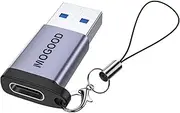 MOGOOD USB C Female to USB A Male Adapter Type C Charger Connector for Apple MagSafe Watch 7/8 to USB Wall Plug Type C Adapter Compatible with iPhone 15 Plus Pro iWatch AirPods CarPlay