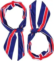 [BESPORTBLE] Thick Non-Slip Elastic Sports Headbands for Men Women Workout Headband Flag Print for Sports Activities