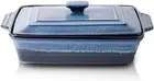 KOOV Ceramic Casserole Dish with Lid Covered Rectangular Casserole Dish Set
