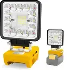 4" LED Flood Light for Dewalt 18V/20V Battery Portbale Work Light with 3 Modes