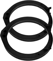 CTIRCHIU 6.5 Inch Front Door Speakers Compatible Black Plastic Speaker Adapter Rings Easy to Install