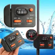 Digital Clip-on Rod Deepth Length Gauge Finder Tackle New Fishing Line Counter