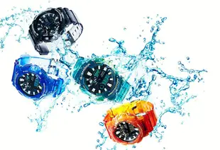 【CASIO G-SHOCK】GAS-100-1A 光動能 200米 雙顯功能運動錶GAS-100 GA-110