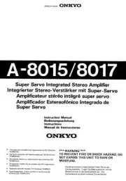 Onkyo A-8015 Amplifier Owners Manual