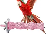 Pet Bird Cage Stand,Bird Stand for Cage - Toys Chewing Stick, Parrots Paw Grinding Training for Conure, Cockatiels, Parakeets, Lovebirds