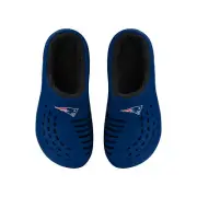 FOCO NFL Men's New England Patriots Sherpa Lined Big Logo Clogs
