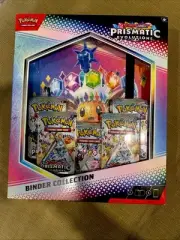 Pokémon TCG SEALED Scarlet & Violet - Prismatic Evolutions -1 Binder 5 Boosters