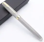 JINHAO 601a Retro Style Fountain Pen Ink Pen (Retro Silver, Fine Nib)