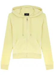 Juicy Couture Robertson Hooded Velour Sweatshirt - Yellow - L (UK14 / L) L (UK14 / L)