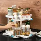 Compact Rotating Storage Rack for Spices Enhance Your Kitchen Organization