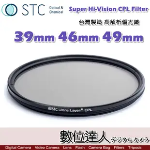 【數位達人】STC Super Hi-Vision CPL Filter 高解析偏光鏡 / 39mm 46mm 49mm