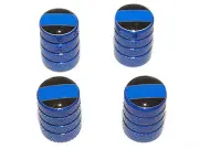 Thin Blue Line - Police Tire Valve Stem Caps - Blue