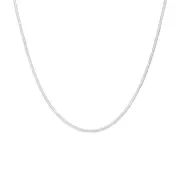 Silver 50cm Dia-cut Snake Chain