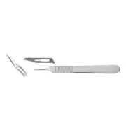 10×Disposable Scalpel Blades #15 + 1×SCALPEL #3 HANDLE Suitable for Dermaplanin