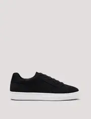Hawes & Curtis Black Nubuck Leather Trainer Size: 11