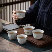 China Tradition Song Dynasty Gongfu Tea Cup Porcelain Cup Kung Fu Tea Set Decor