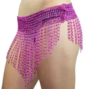 Stretchy Beaded Belt Belly Dance Elastic Waist Hip Shakers Halloween Costume