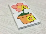 FLOWER POT - Uppercase Lowercase Match - Teaching Supplies READING