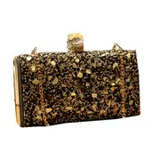 Women Fashion Crossody Shoulder Bag Sequins Glitter Handbag Black