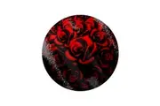Grindstore Red Roses Circular Glass Chopping Board (Red) (One Size)