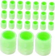 COSMEVIVI 30pcs Luminous Valve Cap Tires Valve Stem Cover Tire Caps Motorcycle Accessories Truck Wheel Lights Phosphor Powder Light Green