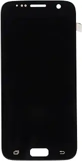 Phone Touch Screen Assembly with Frame High Color Accuracy Replacement for S7, Install and Use for Repair Tools Kit, Phone Screen (Black)