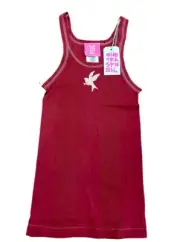 One Teaspoon Bower Bird Bossa Red Singlet Tank Top Size Medium