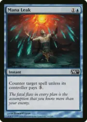 FOIL Mana Leak MTG Magic CORESET 2011 M11